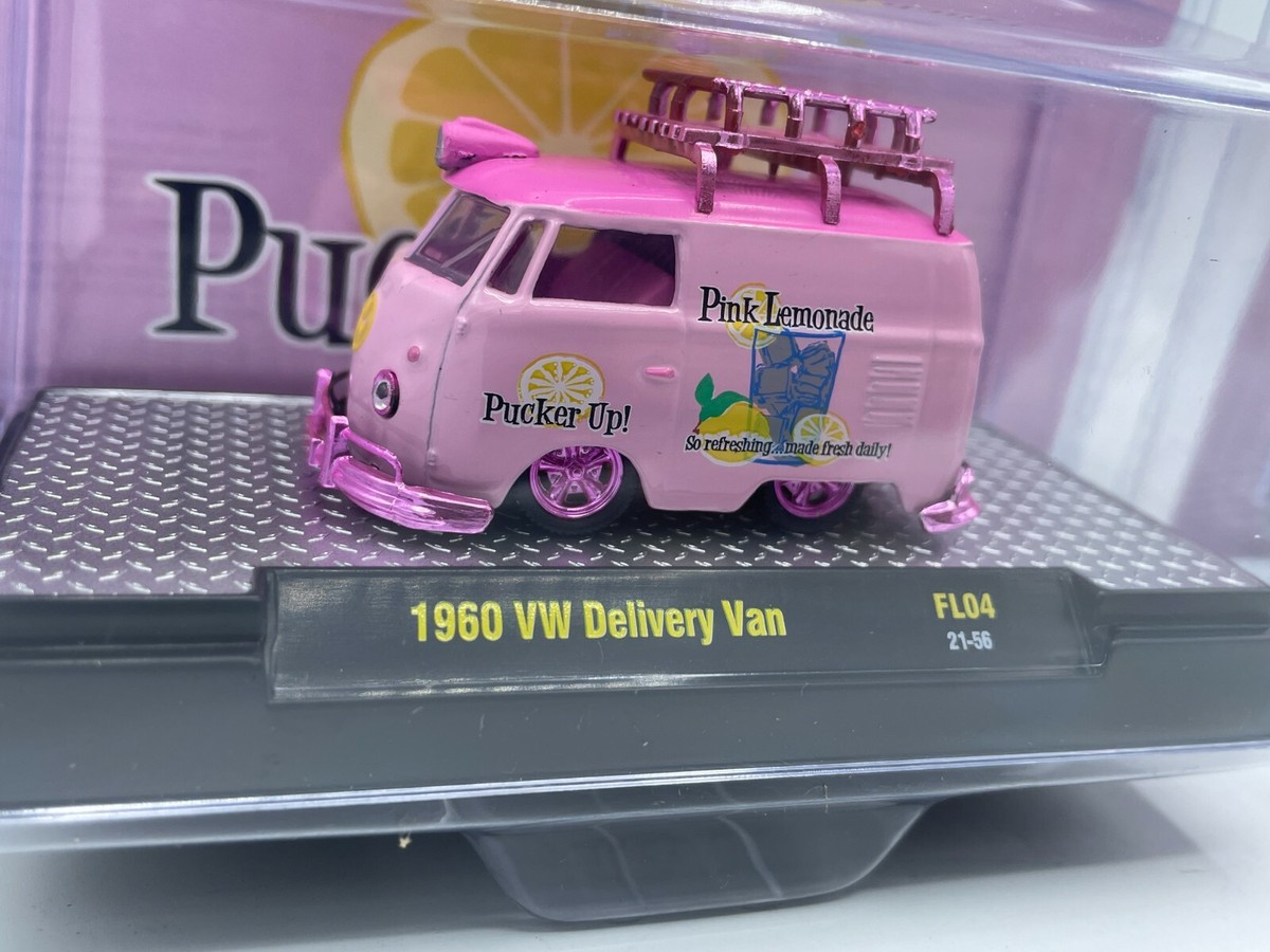 2021 M2 Machines Pink Lemonade CHASE & Regular 1960 VW Delivery