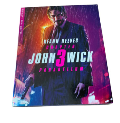 John Wick Chapter 3 Parabellum Blu-ray Slipcover Keanu Lance Reddick Halle
