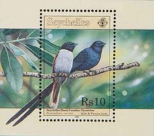 Timbre Oiseaux Seychelles BF38 ** - 81924FS