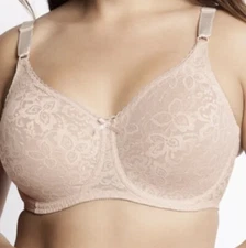 Bali Bra Lace'n Smooth Comfort-U Back Full Rosewood DF3432 Size 34D NWT $39