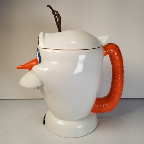 Disney Frozen on Ice Olaf Plastic Mug Cup w/ Hinge Lid & Handle - Picture 3 of 18