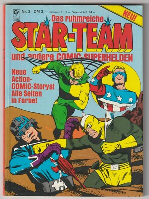  DAS RUHMREICHE STAR-TEAM #2, Condor 1982 COMIC-TASCHENBUCH TOP Z1 *Superhelden