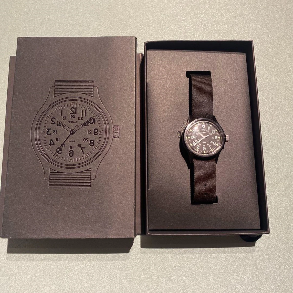 Engineered Garments x TIMEX x BEAMS BOY bespoke Camper Collaboration Watch  USED