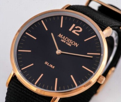 Konvolut 2 Herrenuhren MADISON NEW YORK SLIM. NEU. M39+M44