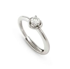 Anello regolabile NOMINATION Cosmiclove in argento 925 e cristallo CUORE 241700/