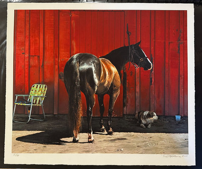 Richard McLean Signed ''Kahlua Lark'' Horse Photorealism Lithograph Art Print 2/6