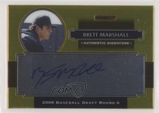 2008 Razor Signature Series Metal Auto Gold Brett Marshall #AU-BEM Auto gh4
