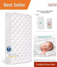 Dual-Sided Crib Mattress Toddler Bed Foam Breathable Fit Standard Size