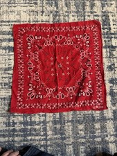 Vtg Fast Color Elephant Brand Trunk Up Red Bandana Paisley Western Cowboy 16  