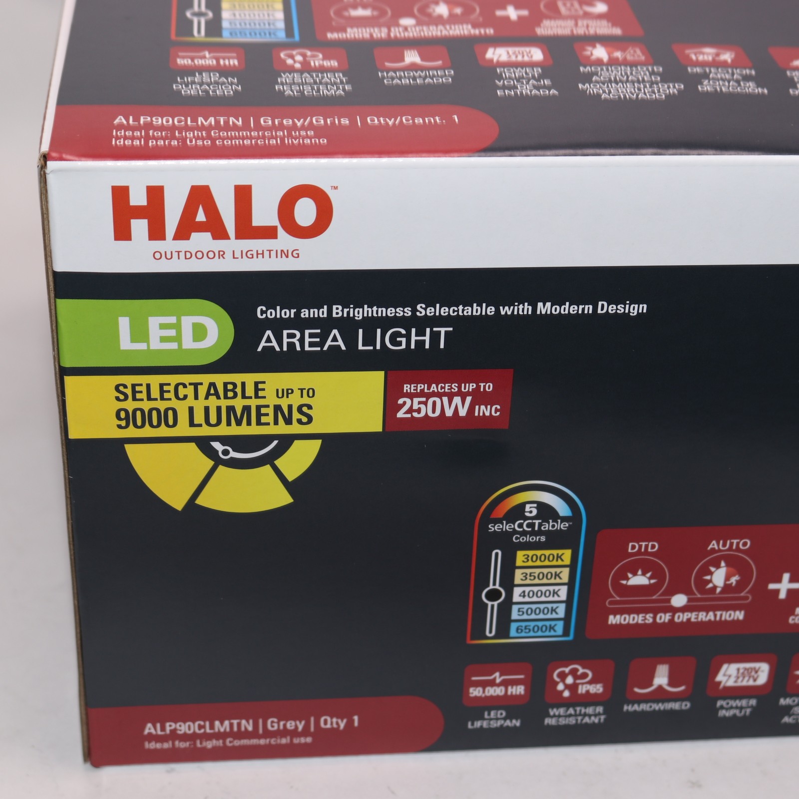 Halo ntegrated LED Area Light Motion Sensing 250-W Equivalent - Unopened Box