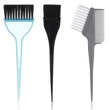 3 Pcs Hair Dye Brush Color Professional Blue, Gray, Black