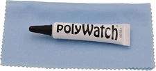 Polywatch Scratch Remover for Plastic Watch Crystal Polish + Blue Cloth Tool NEW