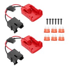 Battery Adapter Converter for 18V Battery with Wire Harness Connector,16pcs,Red