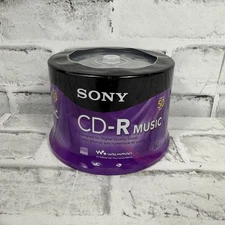Sony CD-R Music 50 Pack 80 Minutes Blank Recordable Walkman Sealed New