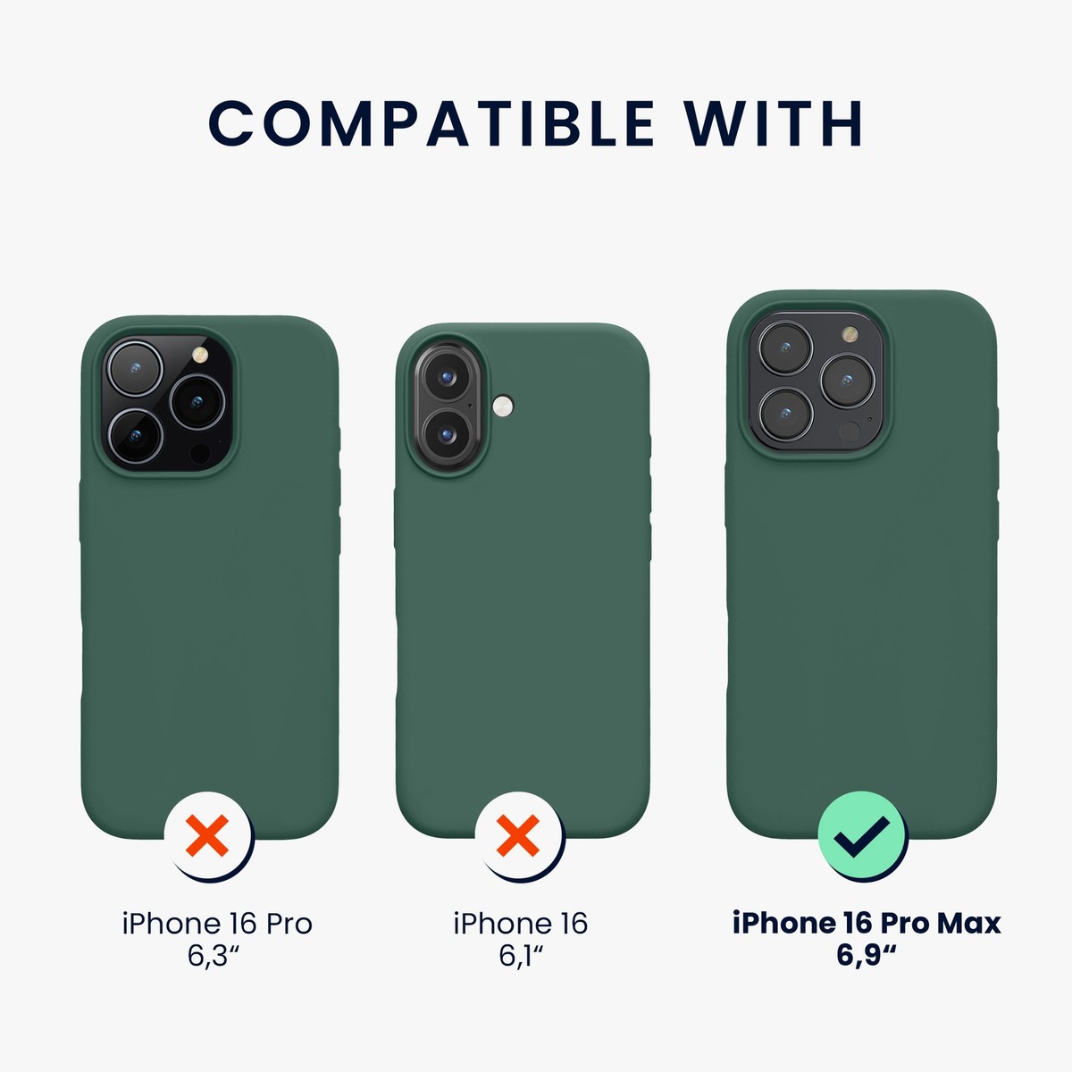 NorthWand Large Case for iPhone 16 Pro, iPhone 16, 16th with Apple Case Pocket Mobile Phone Case 100% Natural Merino Felt Made in Germany Dark Grey