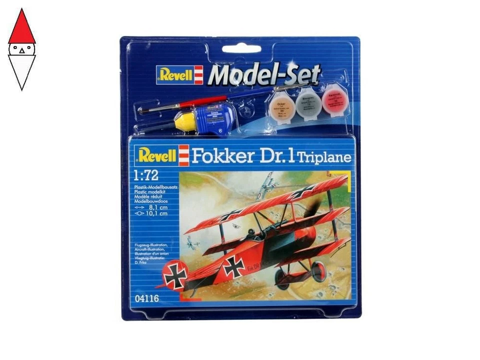 REVELL 1/72 MODEL SET FOKKER DR. 1 TRIPLANE - Immagine 2 di 4