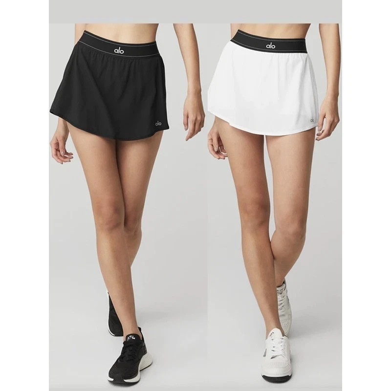 ALO Women's Tennis Skirt / Skort NWT – White/Black