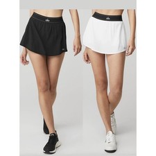 ALO Women's Tennis Skirt / Skort NWT   White/Black