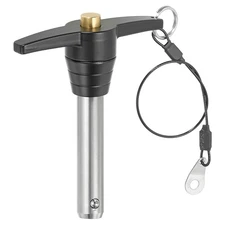 t Handle Lock Pins 5/8 x 1.97" (16x50mm) Push Button Quick Release Pin with Wire