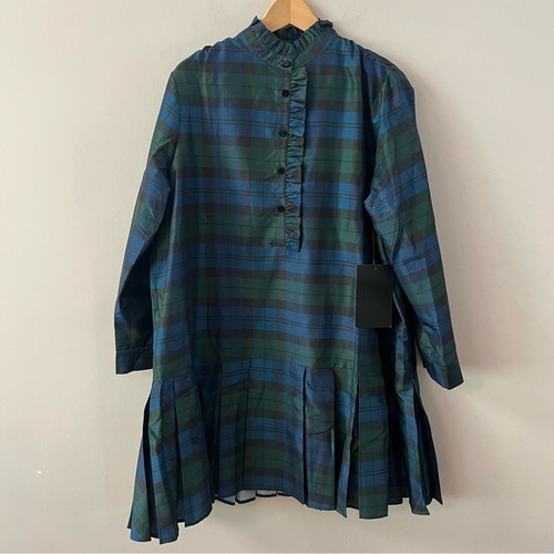 Tuckernuck Blackwatch Plaid Tate Mini Hemd Kleid Gr. XXXL Grün Blau Schwarz - Bild 2 von 9
