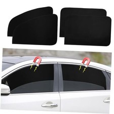 Car Window Shades - 4pcs Magnetic - Side Window Sun Shade Blackout Front  Back