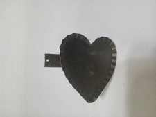Primitive Country Heart Tin Coat Shirt Hook