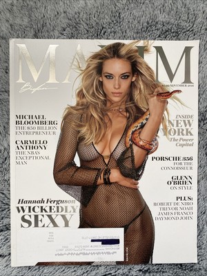 Rare Silver Foil Maxim Magazine November 2016 #218 Hannah Ferguson Cover Vintage