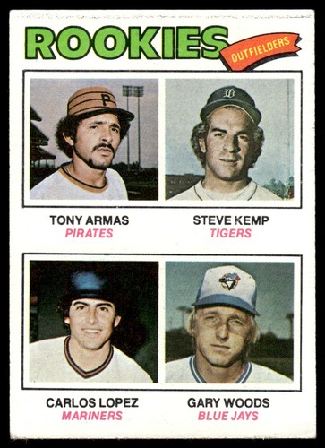 1977 Rookie Outfielders #492 1977 Topps card