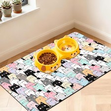 Waterproof Pet Feeding Mat - Absorbent Non-Slip Dog Cat Bowl Mat