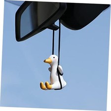 Cute Swinging Car Mirror Hanging Accessories Fun Interior Rearview Mirrors Duck