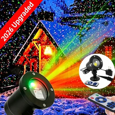 Xmas Lamp Christmas Laser R G LED Projector Light Moving Outdoor Landscape Stage