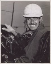 Rex Records dirt track USA candid 1940s auto racing - Orig Himes Estate Photo