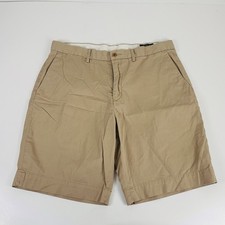 Polo Ralph Lauren 34 x 8.5 Stretch Classic Fit Shorts Beige Cotton Blend Casual