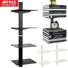 2 Pack Invisible Floating Bookshelf Wall Mounted Book Shelves Holder Organizer