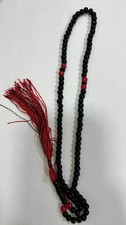 Black Islamic Prayer Beads Tasbih Misbaha 99 Beads Red Accents with Tassel Gift
