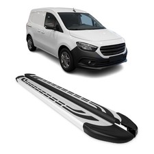 Trittbretter Seitenschweller für Mercedes Citan W420 L1 2021-2026 Alu Grau 2x Trittbretter Seitenschweller für Mercedes Citan W420 L1 2021-2026 Alu Grau 2x
