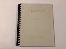 The Weathersfield Burying Grounds, Weathersfield VT by Butterfield, 1989 reprint