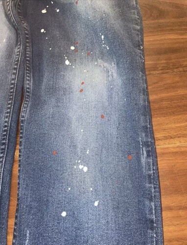 RRP $653 -DSQUARED2 JEANS - ITALY PAINT SPLATTERED AND WEAR MARKS AS NEW SIZE 48 - Bild 3 von 16