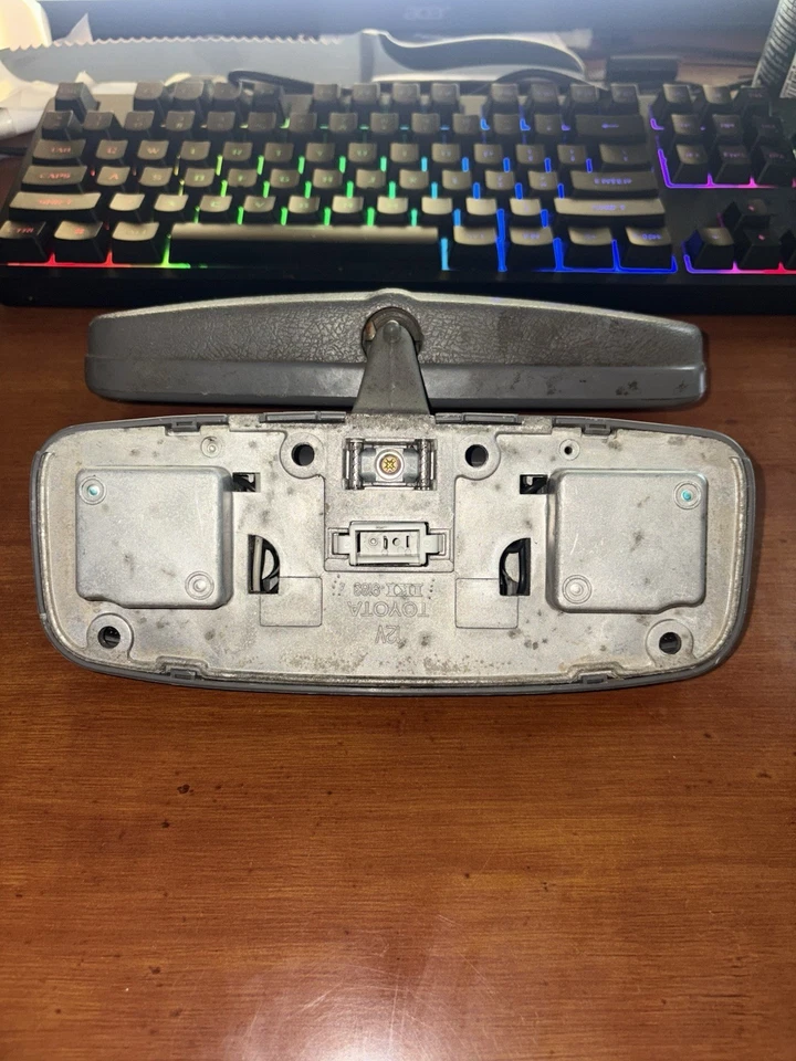 1990 - 1998 年丰田后视镜地图灯 4Runner 拾音器 T100 原始设备制造商灰色灰色 — 第 3/4 张图片