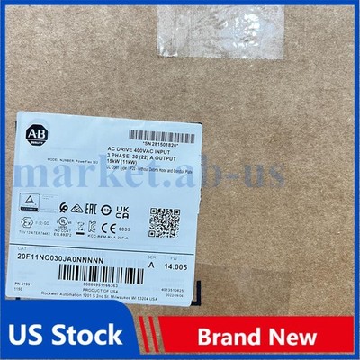 Allen-Bradley Powerflex 753 15kw AC Drive 20F11NC030JA0NNNNN US Free Tax