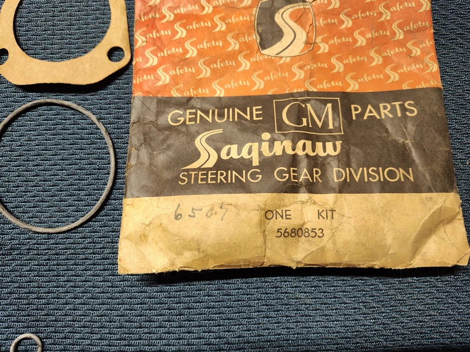 NOS GM # 5680853 Saginaw Steering Gear Box Service Kit 1953-55 Oldsmobile - Image 2 of 3