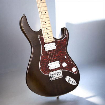 Cort G100 HH G Series Double Cutaway Electric Guitar, Open Pore Walnut