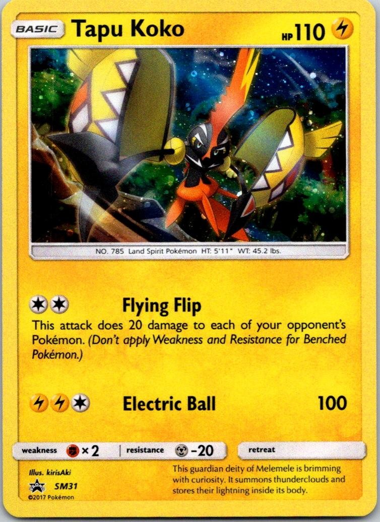 Tapu Koko - SM31 SM31 Holo P Sun & Moon Promo Pokemon Holo NM