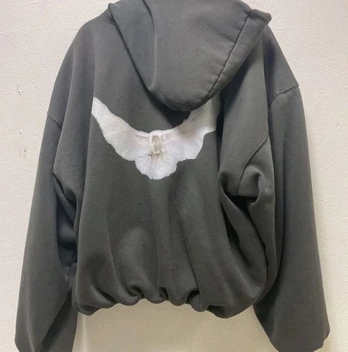 Felpa con cappuccio Yeezy Gap Dove Balenciaga lavata nera taglia media USCITA ORIGINALE