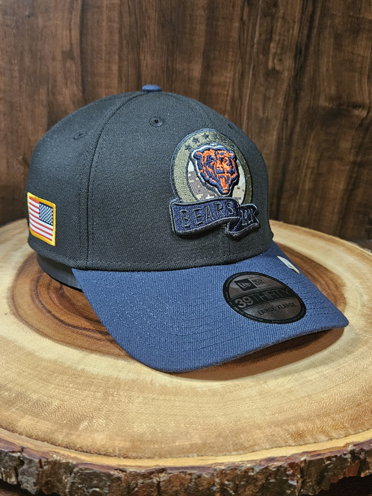 Chicago Bears Salute To Service New Era 39Thirty Stretchfit Hat Cap Size L/XL...