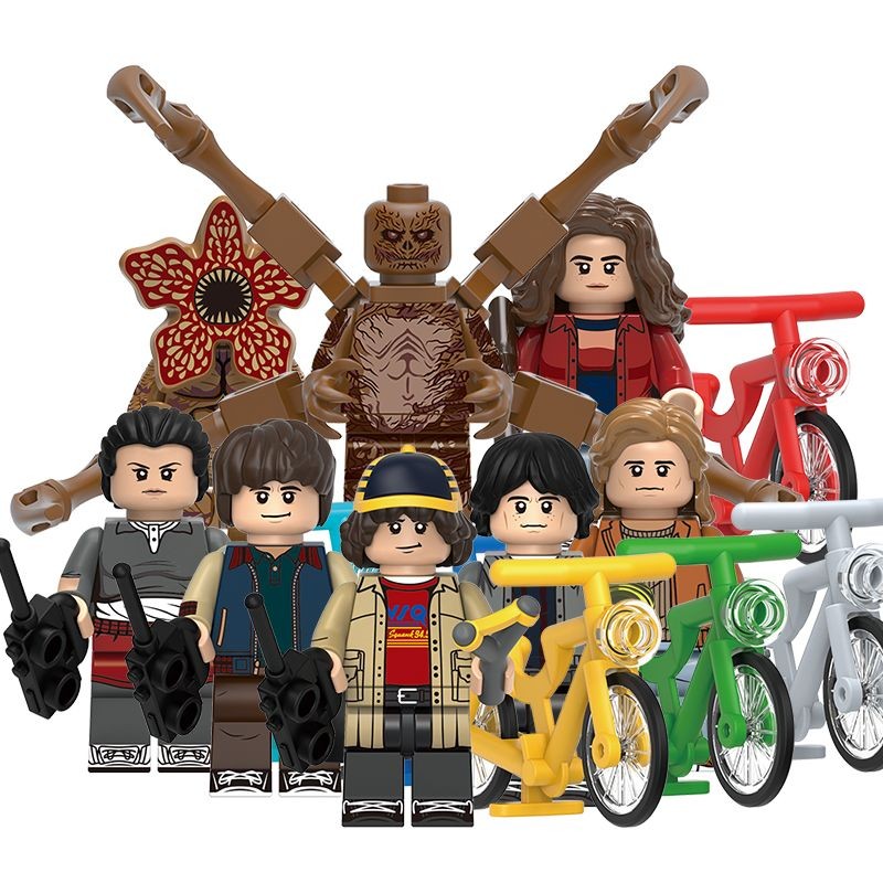 8pc Minifigure Stranger Things -The Upside Down Demogorgon Vecna