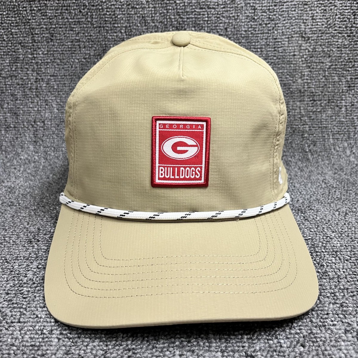 '47 Brand Georgia Bulldogs Hitch Rope Snapback Hat Tan Adjustable Cap New