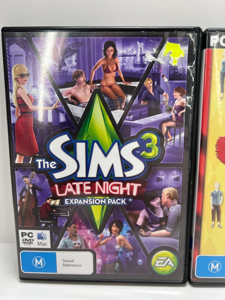 The Sims 3 Late Night Expansion Pack and Sims 2 Fashion stuff - PC - DVD CD ROM - Image 2 of 4