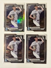 2024 Bowman Draft Blake Larson 1st Chrome Lot x4 Refractor & Base White Sox 