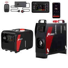 Hcalory 8KW Diesel Heater bluetooth Thermostat 12V 24V W/240V Adapter Van Camper